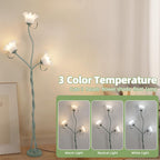 Flower Floor Lamp for Living Room 3 Light
