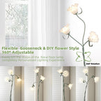 Flower Floor Lamp for Living Room 3 Light