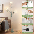 Flower Floor Lamp for Living Room 3 Light