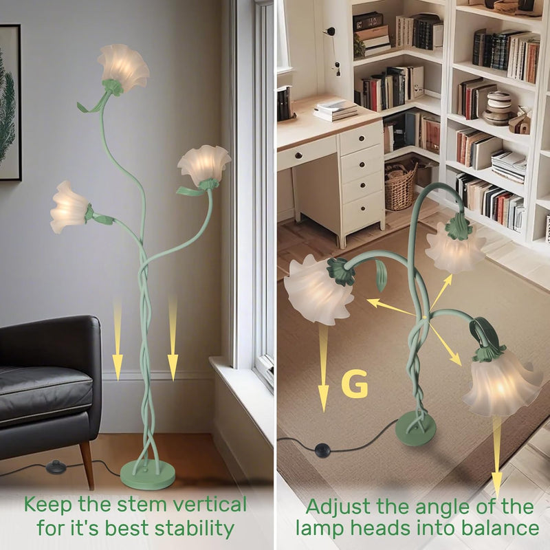 Flower Floor Lamp for Living Room Standing