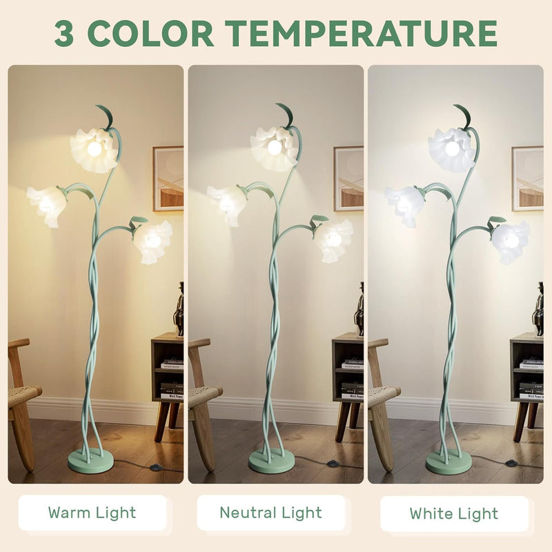 Flower Floor Lamp for Living Room Standing