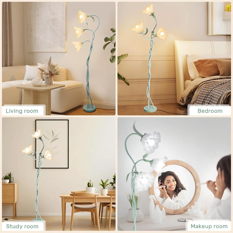 Flower Floor Lamp for Living Room Standing