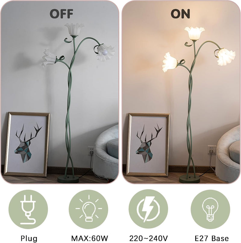 Flower Floor Lamp Living Room Gooseneck Diy Arch