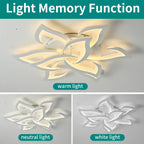 Flower Shaped LED Ceiling Light Dimmable Modern Lamp