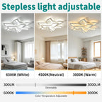 Flower Shaped LED Ceiling Light Dimmable Modern Lamp