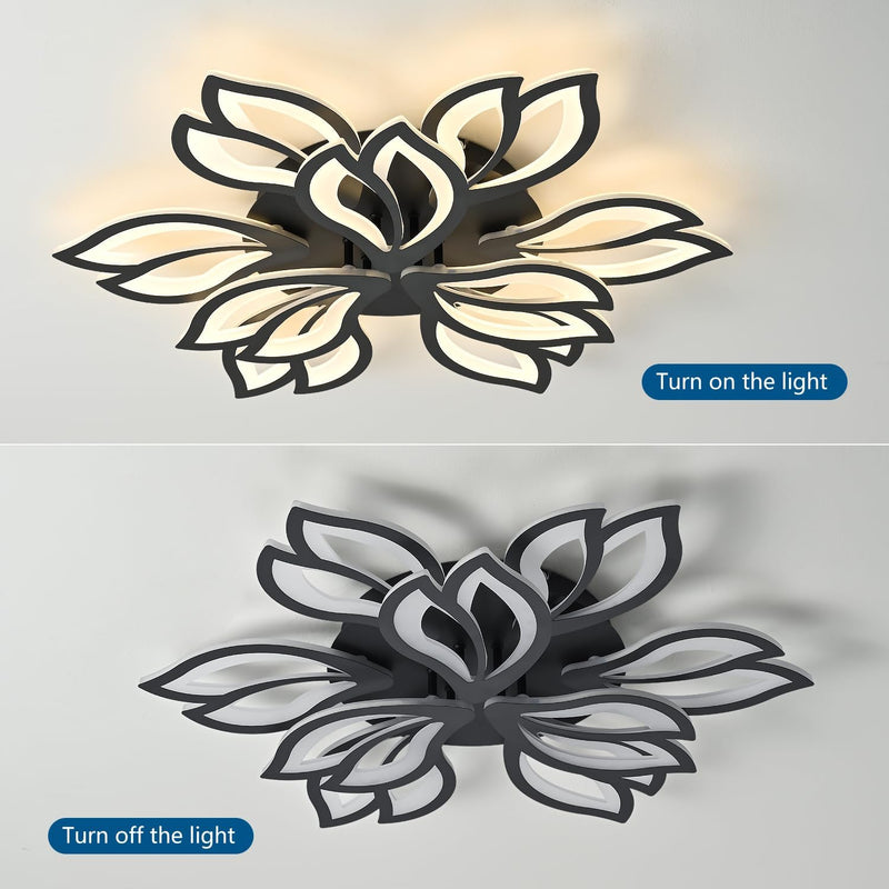 Flower Shaped LED Ceiling Light Dimmable Modern Lamp