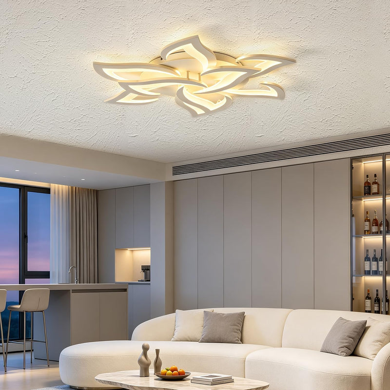 Flower Shaped LED Ceiling Light Dimmable Modern Lamp