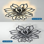 Flower Shaped LED Ceiling Light Dimmable Modern Lamp