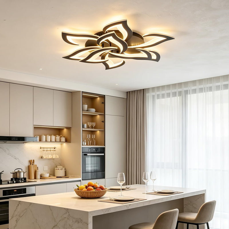 Flower Shaped LED Ceiling Light Dimmable Modern Lamp