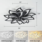 Flower Shaped LED Ceiling Light Dimmable Modern Lamp