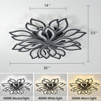Flower Shaped LED Ceiling Light Dimmable Modern Lamp