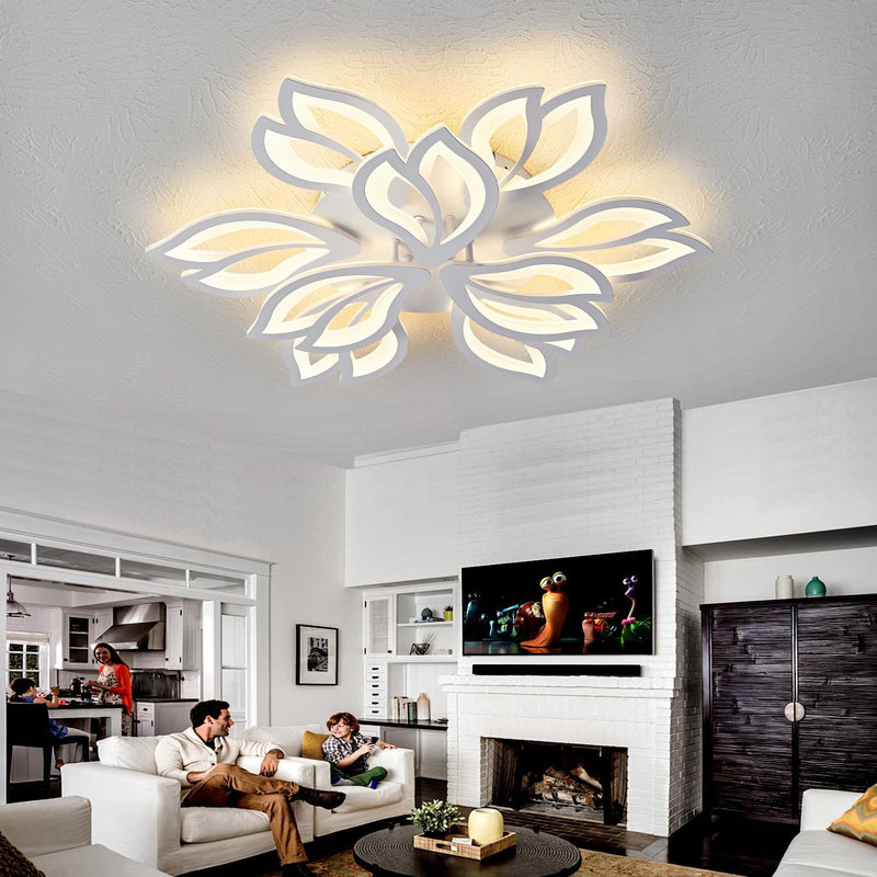 Flower Shaped LED Ceiling Light Dimmable Modern Lamp