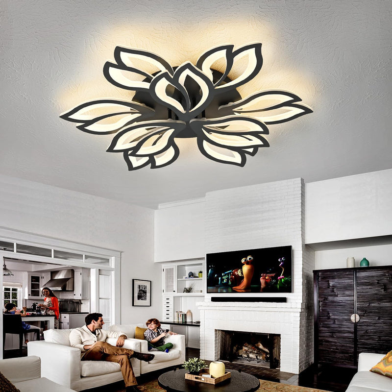 Flower Shaped LED Ceiling Light Dimmable Modern Lamp