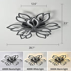 Flower Shaped LED Ceiling Light Dimmable Modern Lamp
