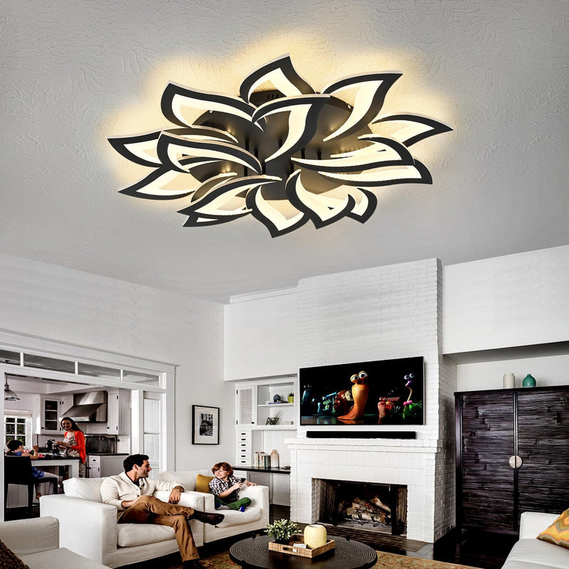 Flower Shaped LED Ceiling Light Dimmable Modern Lamp