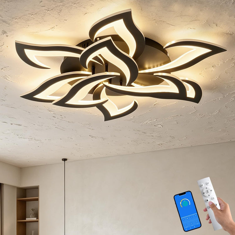 Flower Shaped LED Ceiling Light Dimmable Modern Lamp