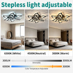 Flower Shaped LED Ceiling Light Dimmable Modern Lamp