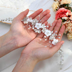 Flower Wedding Hair Vine Bride Headband Crystal Bridal