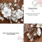 Flower Wedding Hair Vine Bride Headband Crystal Bridal