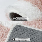 Fluffy Checkered Rugs Living Room Large Area Rug