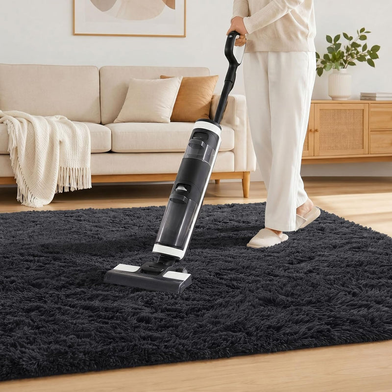 Fluffy High Pile Rugs Living Room Washable Large