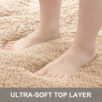 Fluffy High Pile Rugs Living Room Washable Large