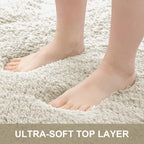 Fluffy High Pile Rugs Living Room Washable Large