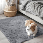 Fluffy High Pile Rugs Living Room Large Anti
