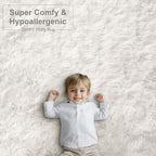Fluffy High Pile Rugs Living Room Large Anti