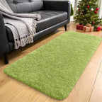 Fluffy High Pile Rugs Living Room Large Anti