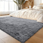 Fluffy High Pile Rugs Living Room Large Anti