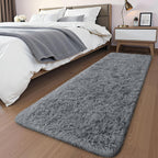 Fluffy High Pile Rugs Living Room Large Anti