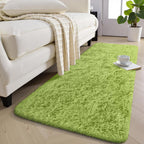Fluffy High Pile Rugs Living Room Large Anti