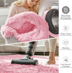 Fluffy High Pile Rugs Living Room Large Anti