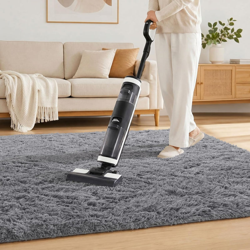 Fluffy High Pile Rugs Living Room Washable Large