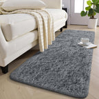 Fluffy High Pile Rugs Living Room Large Anti