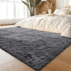 Fluffy High Pile Rugs Living Room Large Anti