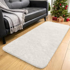Fluffy High Pile Rugs Living Room Large Anti