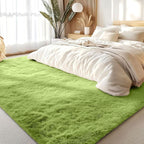 Fluffy High Pile Rugs Living Room Large Anti