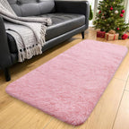 Fluffy High Pile Rugs Living Room Large Anti