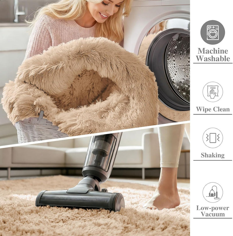 Fluffy High Pile Rugs Living Room Washable Large