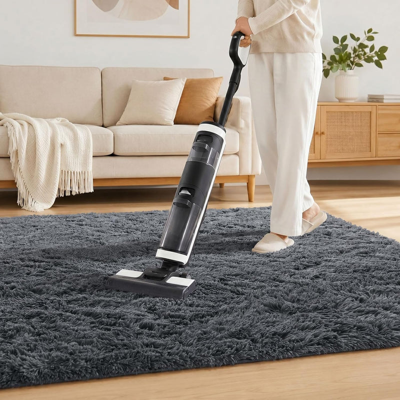 Fluffy High Pile Rugs Living Room Washable Large