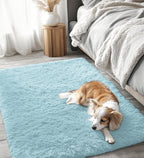 Fluffy High Pile Rugs Living Room Large Anti