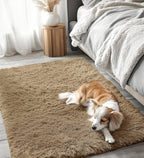 Fluffy High Pile Rugs Living Room Large Anti