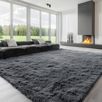Fluffy High Pile Rugs Living Room Large Anti