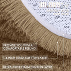 Fluffy High Pile Rugs Living Room Large Anti