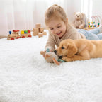 Fluffy High Pile Rugs Living Room Large Carpet