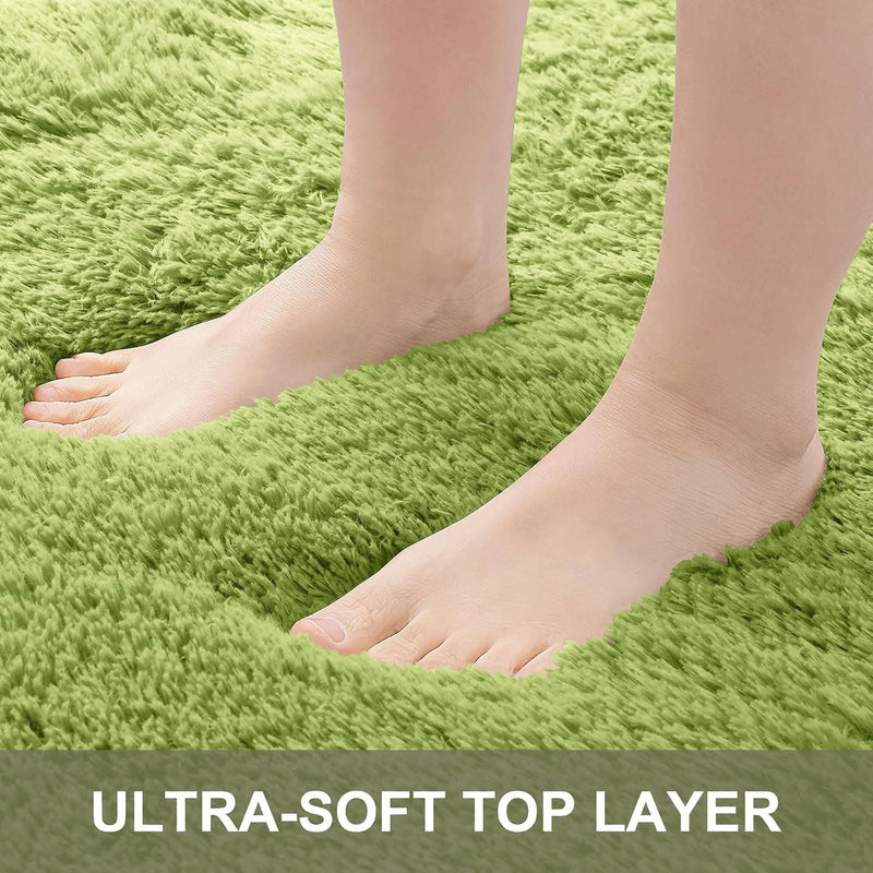 Fluffy High Pile Rugs Living Room Large Carpet
