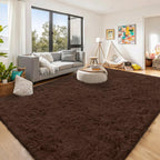 Fluffy High Pile Rugs Living Room Large Carpet