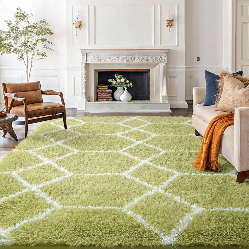 Fluffy Large Rugs Living Room